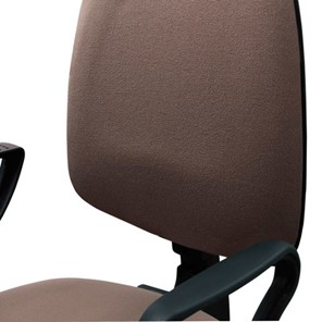 Кресло офисное Brabix Prestige Ergo MG-311 (регулируемая эргономичная спинка, ткань, коричневое) 531875 в Вологде - предосмотр 4