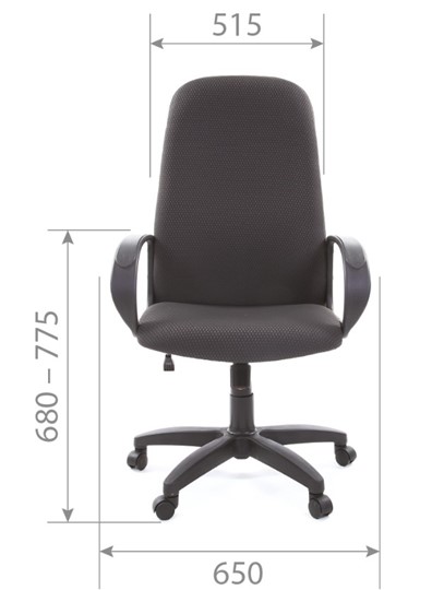 Офисное кресло CHAIRMAN 279 JP15-1 черно-серый в Вологде - изображение 4