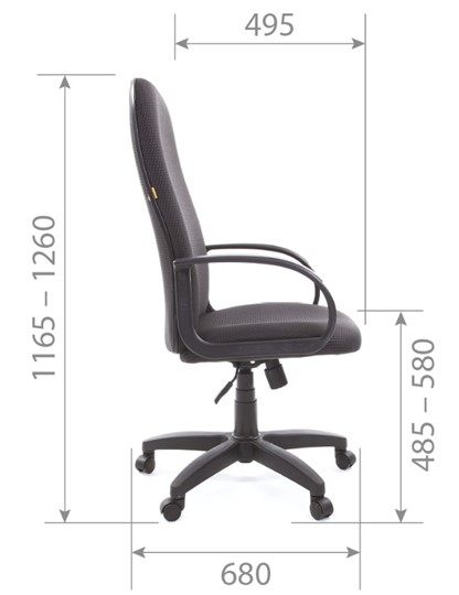 Офисное кресло CHAIRMAN 279 JP15-1 черно-серый в Вологде - изображение 5