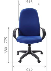 Кресло офисное CHAIRMAN 279 TW 11, цвет черный в Вологде - предосмотр 4