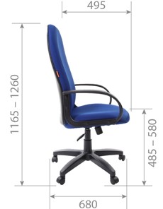 Кресло офисное CHAIRMAN 279 TW 11, цвет черный в Вологде - предосмотр 5