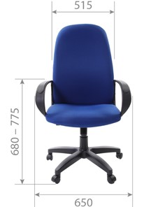 Офисное кресло CHAIRMAN 279 TW 12, цвет серый в Вологде - предосмотр 4