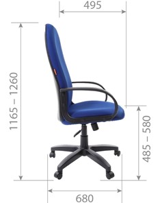 Офисное кресло CHAIRMAN 279 TW 12, цвет серый в Вологде - предосмотр 5