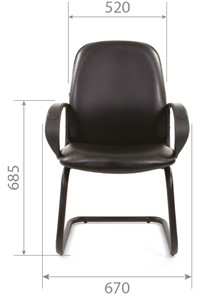 Офисное кресло CHAIRMAN 279V экокожа черная в Вологде - предосмотр 4