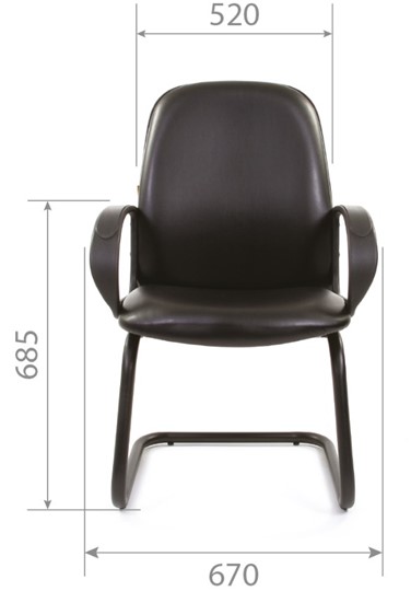 Офисное кресло CHAIRMAN 279V экокожа черная в Вологде - изображение 4