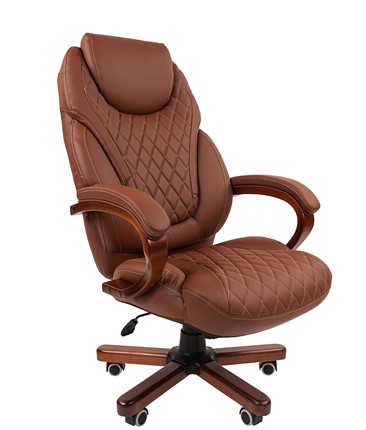 Кресло CHAIRMAN 406, коричневый в Вологде - изображение