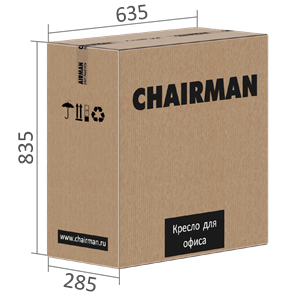 Кресло офисное CHAIRMAN 425 экокожа черная в Вологде - предосмотр 5