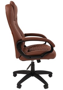 Кресло компьютерное CHAIRMAN 432, экокожа, цвет коричневый в Вологде - предосмотр 4