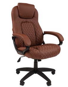 Кресло компьютерное CHAIRMAN 432, экокожа, цвет коричневый в Вологде - предосмотр 1