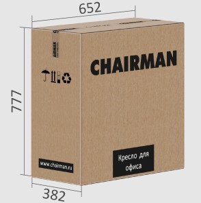 Кресло компьютерное CHAIRMAN 432, экокожа, цвет коричневый в Вологде - предосмотр 7