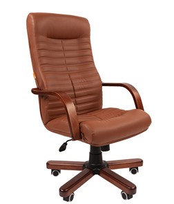Компьютерное кресло CHAIRMAN 480 WD, экокожа, цвет коричневый в Вологде