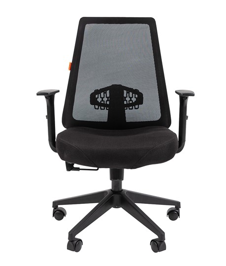 Кресло CHAIRMAN 535 LT Сетчатый акрил черный / Полиэстер черный в Вологде - изображение 1