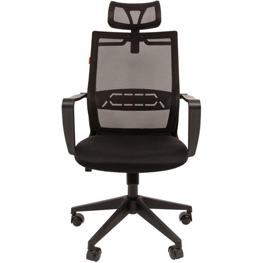 Кресло CHAIRMAN 545 сетка/ткань черный в Вологде - изображение 1