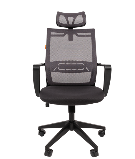 Офисное кресло CHAIRMAN 545 сетка/ткань серый в Вологде - изображение 3