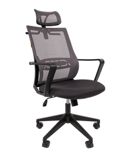 Офисное кресло CHAIRMAN 545 сетка/ткань серый в Вологде - предосмотр