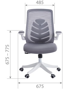 Офисное кресло CHAIRMAN 565, сетчатый акрил черный / полиэстер черный в Вологде - предосмотр 3