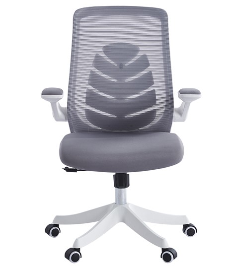 Кресло компьютерное CHAIRMAN 565, сетчатый акрил серый / полиэстер серый в Вологде - изображение 1