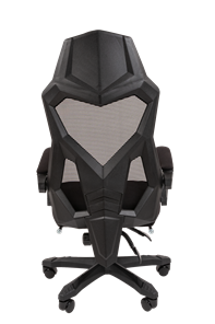 Кресло офисное CHAIRMAN 571 с подставкой для ног , Сетчатый акрил черный / Полиэстер черный в Вологде - предосмотр 4