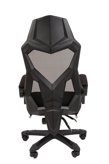 Кресло офисное CHAIRMAN 571 с подставкой для ног , Сетчатый акрил черный / Полиэстер черный в Вологде - изображение 4