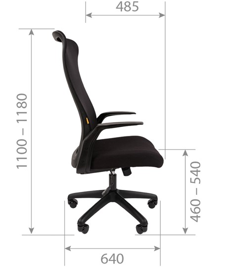 Кресло CHAIRMAN 573, черное в Вологде - изображение 8