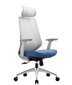 Компьютерное кресло CHAIRMAN 580 Сетчатый акрил белый / Полиэстер голубой в Вологде