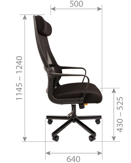 Кресло CHAIRMAN 590, черное в Вологде - изображение 4