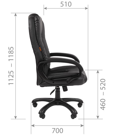 Офисное кресло CHAIRMAN 600 экокожа бежевая в Вологде - изображение 5