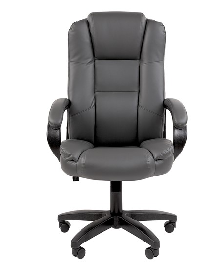 Офисное кресло CHAIRMAN 600 LT экокожа серая в Вологде - изображение 1