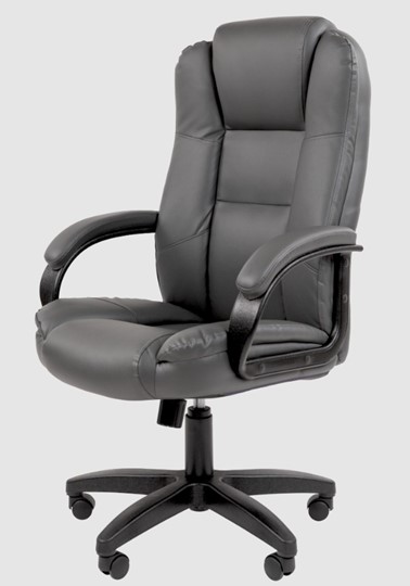 Офисное кресло CHAIRMAN 600 LT экокожа серая в Вологде - изображение 3