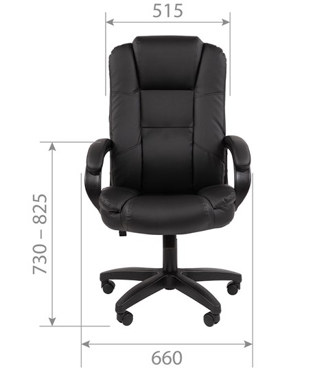 Офисное кресло CHAIRMAN 600 LT экокожа серая в Вологде - изображение 4