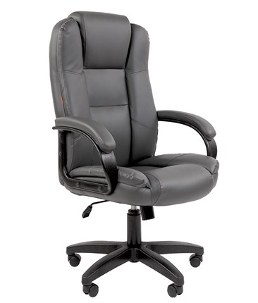 Офисное кресло CHAIRMAN 600 LT экокожа серая в Вологде - изображение