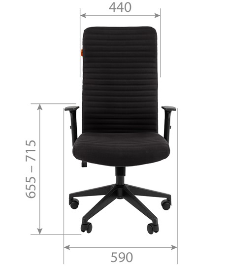 Кресло компьютерное CHAIRMAN 611 черный в Вологде - изображение 3