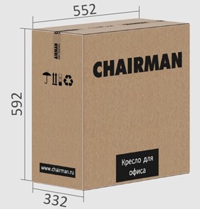 Офисное кресло CHAIRMAN 651 ЭКО черное в Вологде - предосмотр 4