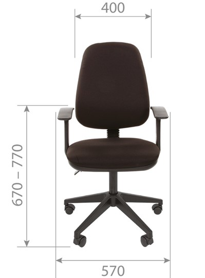 Кресло CHAIRMAN 661 Ткань стандарт 15-13 серая в Вологде - изображение 3