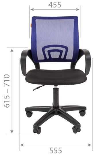 Кресло офисное CHAIRMAN 696 black LT, серое в Вологде - изображение 1