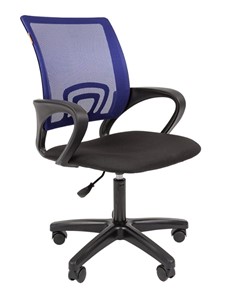 Кресло офисное CHAIRMAN 696 black LT, синий в Вологде - предосмотр