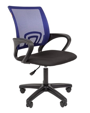 Кресло офисное CHAIRMAN 696 black LT, синий в Вологде - изображение