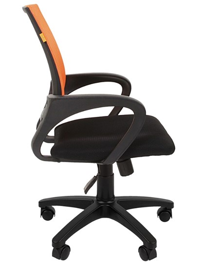 Кресло офисное CHAIRMAN 696 black Сетчатый акрил DW66 оранжевый в Вологде - изображение 5