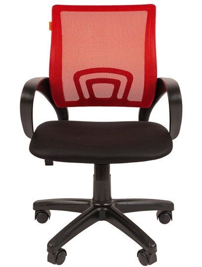Офисное кресло CHAIRMAN 696 black Сетчатый акрил DW69 красный в Вологде - изображение 4