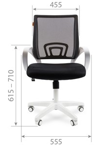 Компьютерное кресло CHAIRMAN 696 white, tw12-tw04 серый в Вологде - предосмотр 1