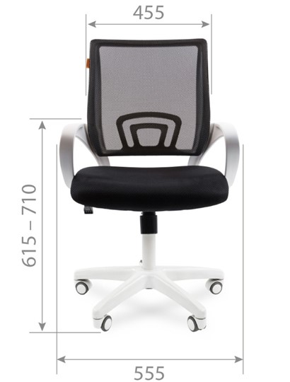 Офисное кресло CHAIRMAN 696 white, tw12-tw04 голубой в Вологде - изображение 1