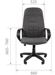 Кресло компьютерное CHAIRMAN 727 ткань ст., цвет черный в Вологде - предосмотр 5