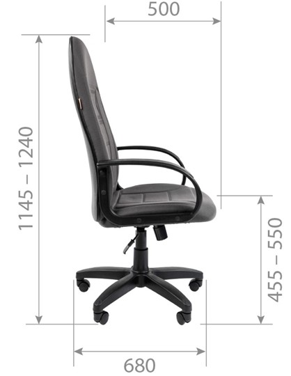 Кресло CHAIRMAN 727 ткань ст., цвет серый в Вологде - изображение 4