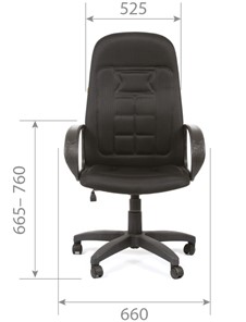 Офисное кресло CHAIRMAN 727 TW 11, цвет черный в Вологде - предосмотр 4