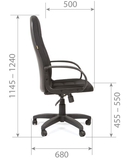 Офисное кресло CHAIRMAN 727 TW 11, цвет черный в Вологде - изображение 5