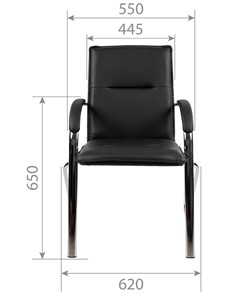 Кресло компьютерное CHAIRMAN 851 экокожа черная (2 шт. в комплекте) в Вологде - предосмотр 3