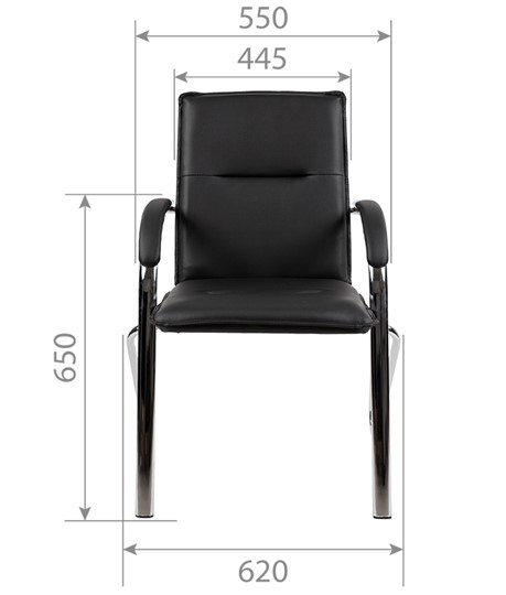 Кресло компьютерное CHAIRMAN 851 экокожа черная (2 шт. в комплекте) в Вологде - изображение 3