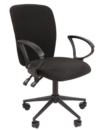 Офисное кресло CHAIRMAN 9801 BLACK, черное в Вологде - изображение