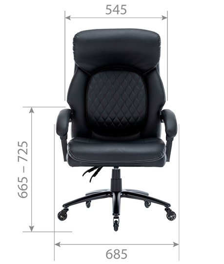 Компьютерное кресло CHAIRMAN CH412 эко кожа черная в Вологде - изображение 3