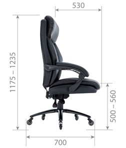 Компьютерное кресло CHAIRMAN CH412 эко кожа черная в Вологде - предосмотр 4